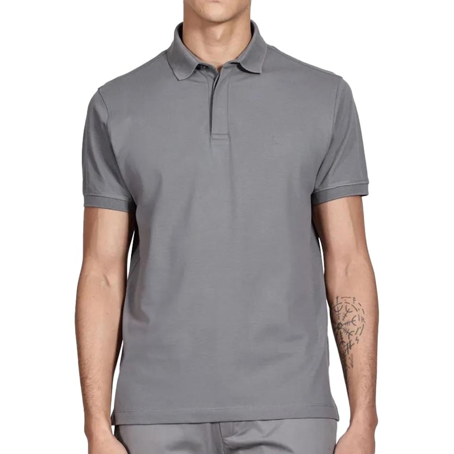 Camisa Aramis Polo Sem Bolso 01.2244 Cinza Grafite Camisa Aramis Polo Sem Bolso 01.2244 Cinza Grafite