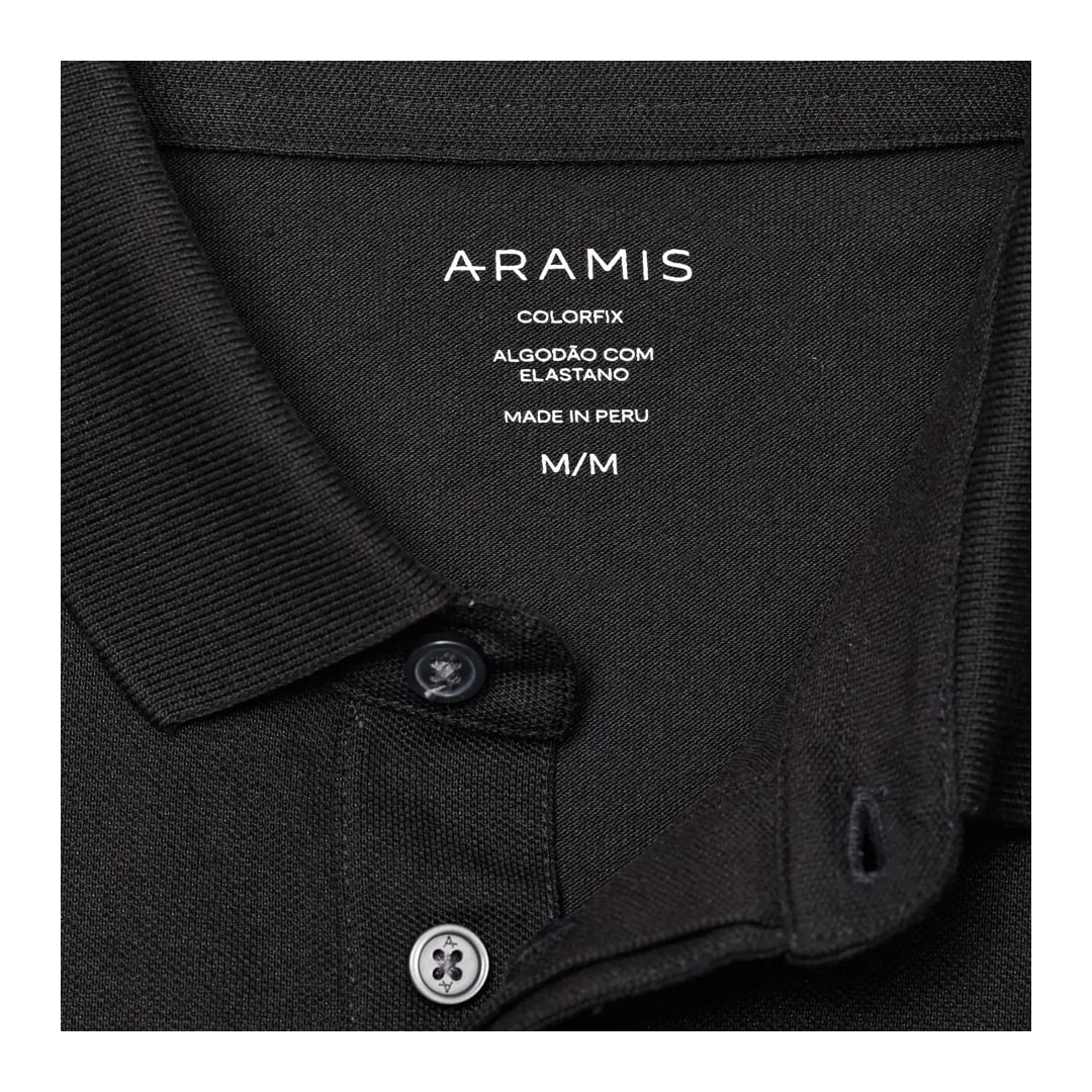 Camisa Aramis Polo Sem Bolso 01.2244 Preto Camisa Aramis Polo Sem Bolso 01.2244 Preto