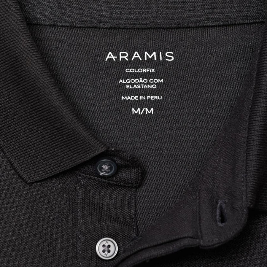 Camisa Aramis Polo Sem Bolso 01.2244 Preto