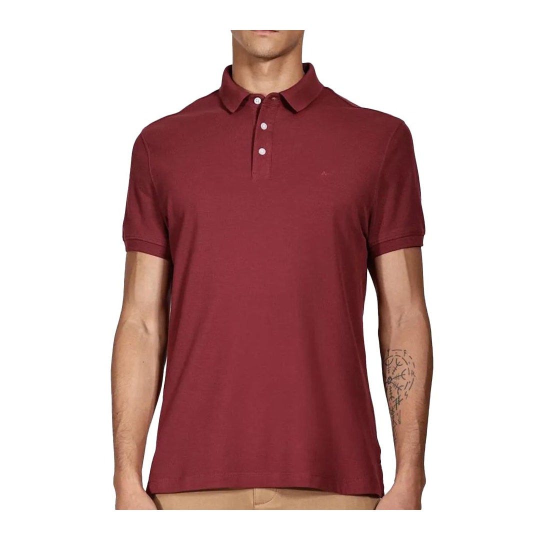 Camisa Aramis Polo Sem Bolso 10.0247 Bordo Cabernet