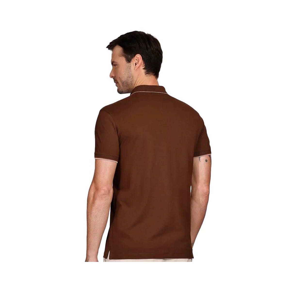 Camisa Aramis Polo Sem Bolso 10.0255 Marrom Cafe Camisa Aramis Polo Sem Bolso 10.0255 Marrom Cafe