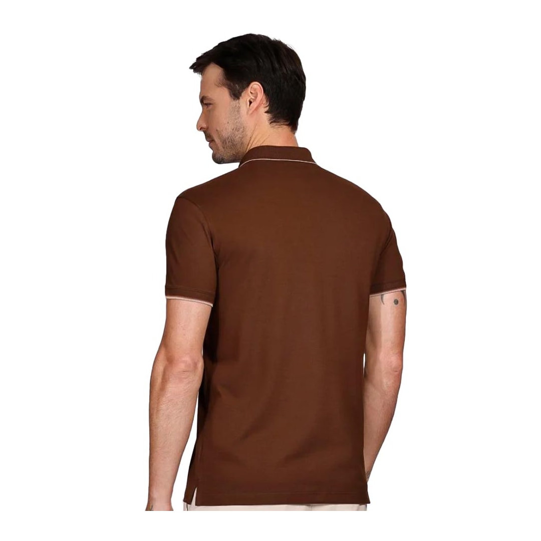 Camisa Aramis Polo Sem Bolso 10.0255 Marrom Cafe Camisa Aramis Polo Sem Bolso 10.0255 Marrom Cafe