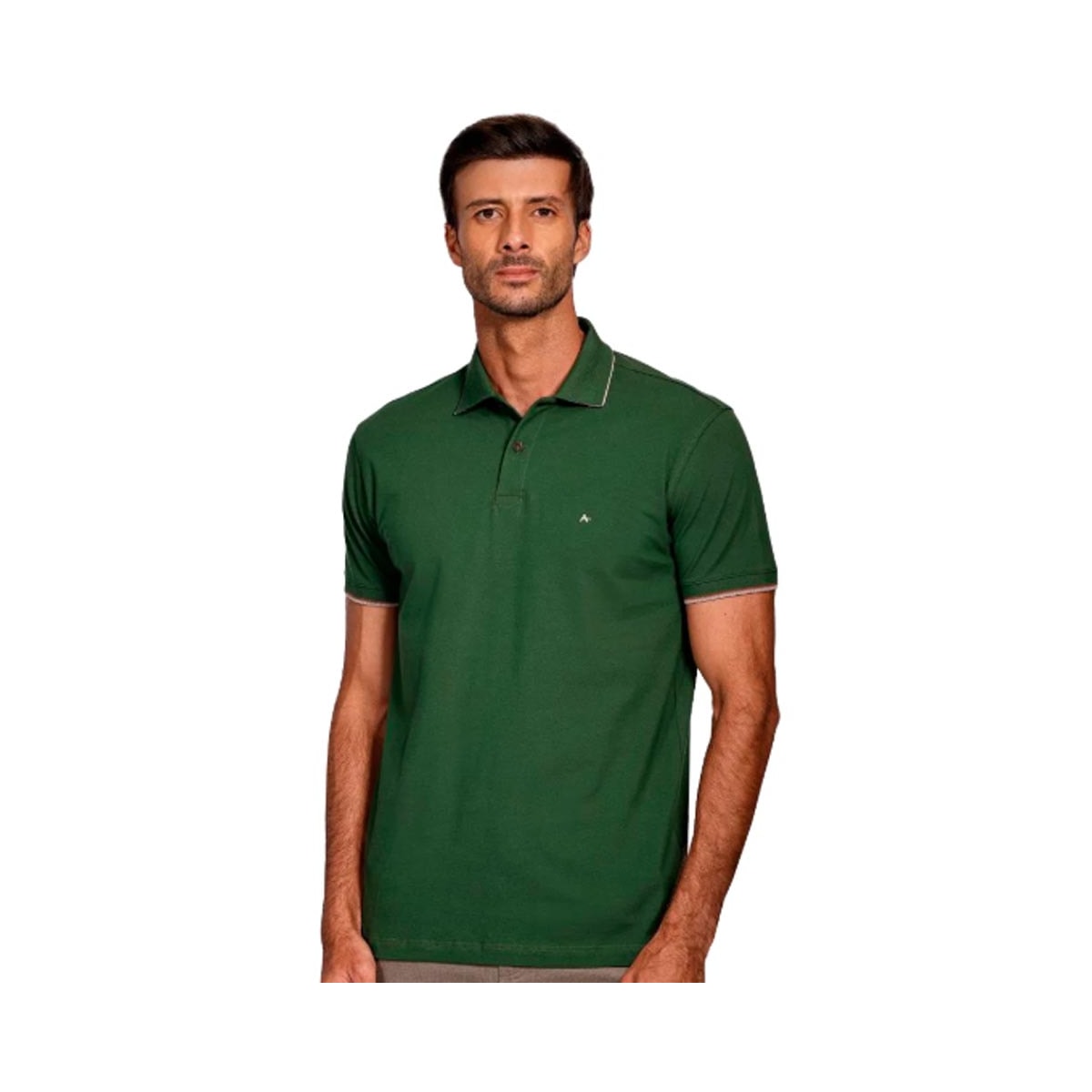 Camisa Aramis Polo Sem Bolso 10.0255 Verde Musgo Camisa Aramis Polo Sem Bolso 10.0255 Verde Musgo
