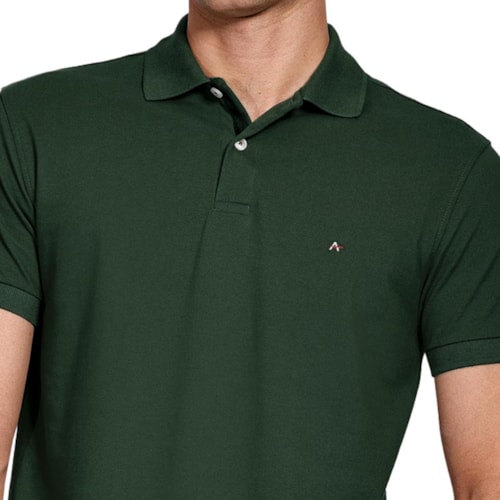 Detalhe - Camisa Aramis Polo Sem Bolso 10.0279 Verde Intenso