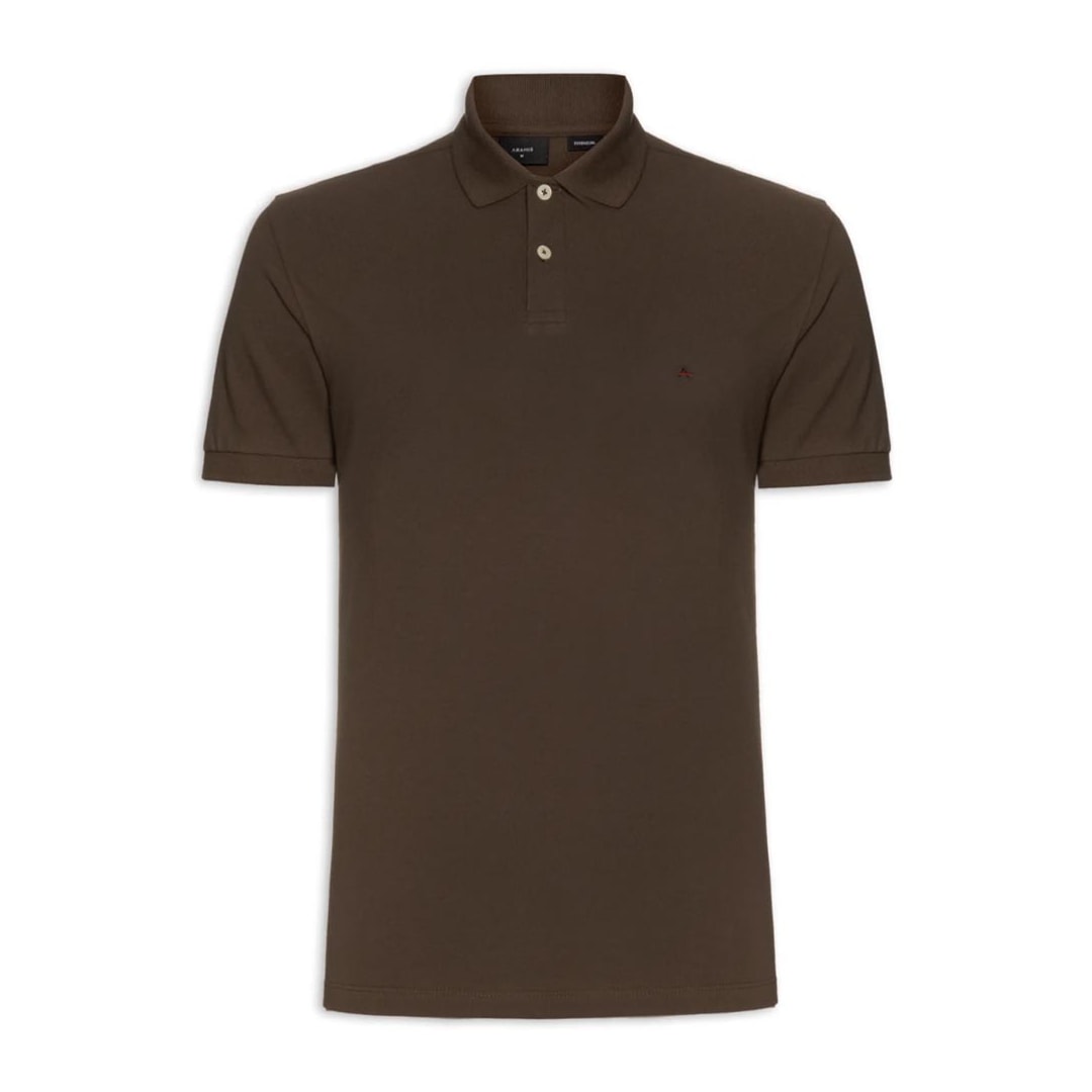 Camisa Aramis Polo Sem Bolso 10.0280 Marrom Chocolate Camisa Aramis Polo Sem Bolso 10.0280 Marrom Chocolate