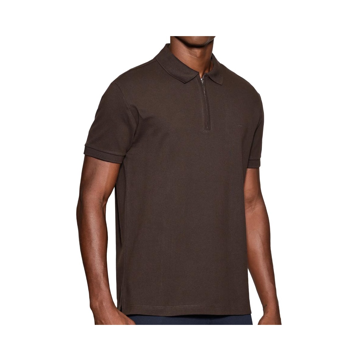Camisa Aramis Polo Sem Bolso 10.0282 Cafe Camisa Aramis Polo Sem Bolso 10.0282 Cafe