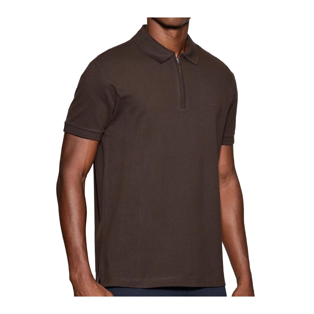 Camisa Aramis Polo Sem Bolso 10.0282 Cafe Camisa Aramis Polo Sem Bolso 10.0282 Cafe