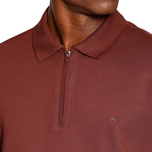 Detalhe - Camisa Aramis Polo Sem Bolso 10.0282 Merlot
