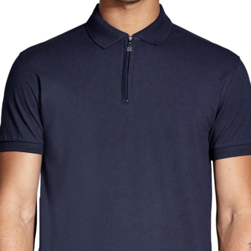 Detalhe - Camisa Aramis Polo Sem Bolso 10.0282 Navy