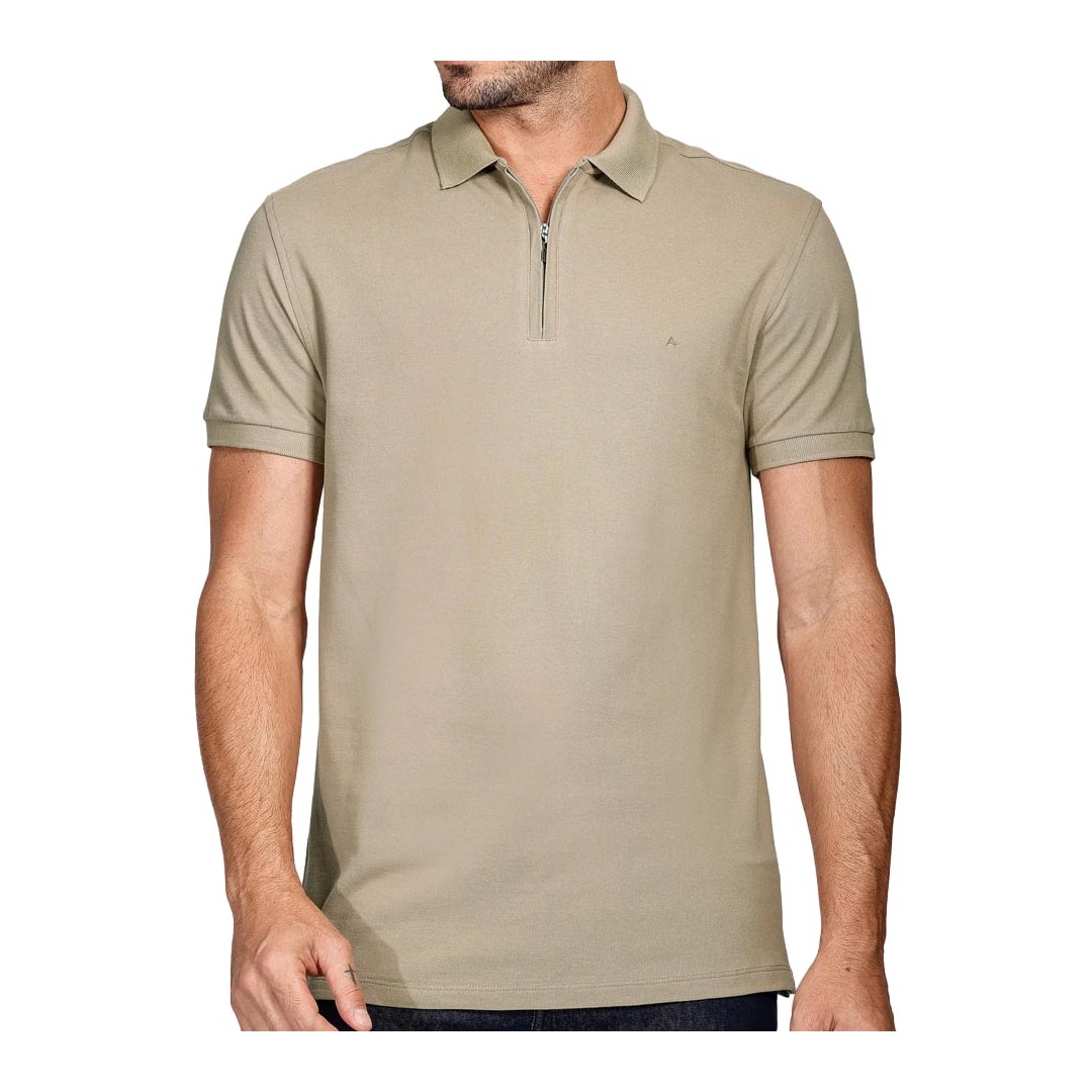 Camisa Aramis Polo Sem Bolso 10.0282 Palha Camisa Aramis Polo Sem Bolso 10.0282 Palha