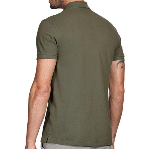 Detalhe - Camisa Aramis Polo Sem Bolso 10.0282 Verde Militar