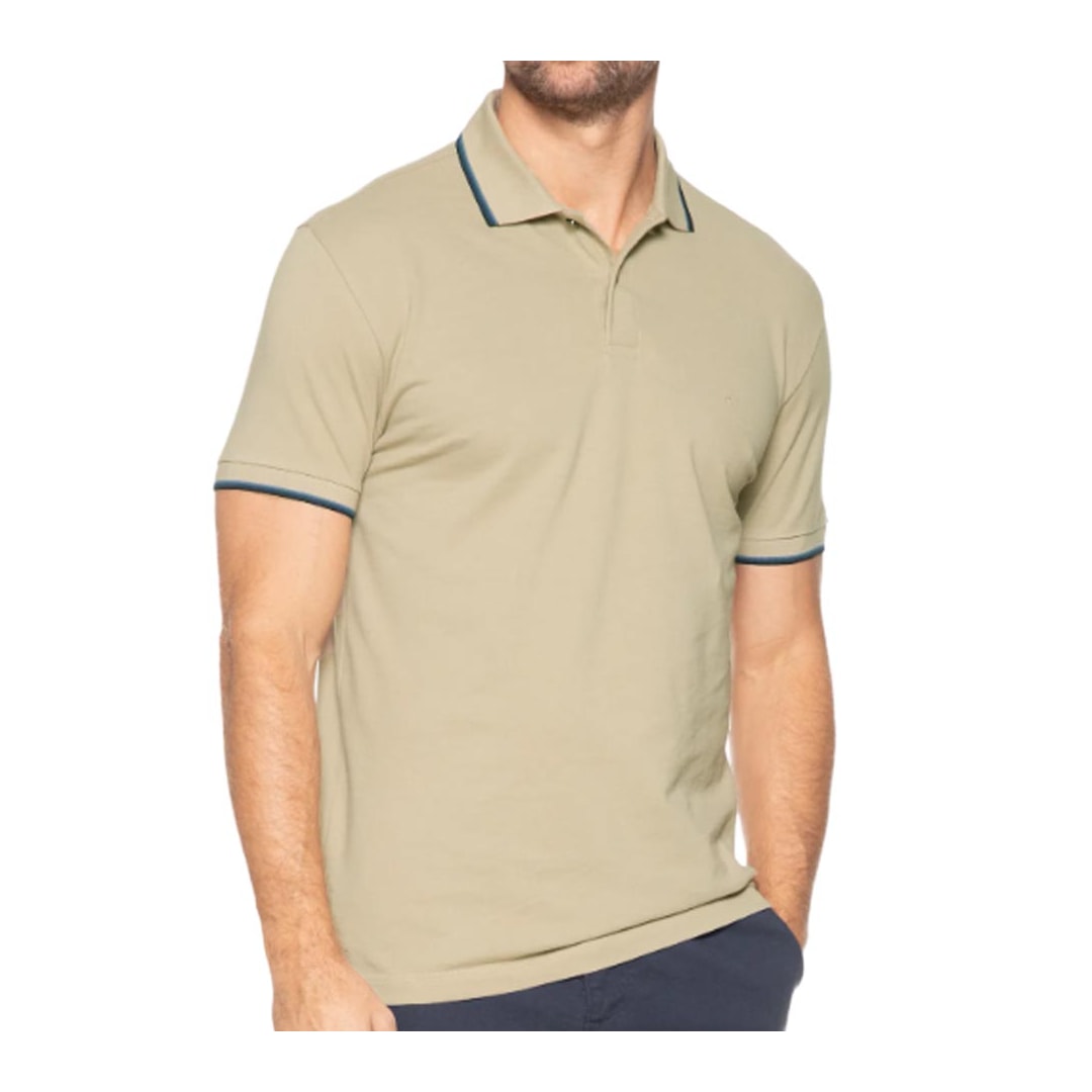 Camisa Aramis Polo Sem Bolso 10.0283 Amendoa