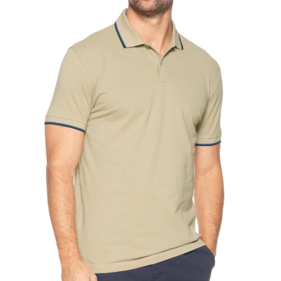Camisa Aramis Polo Sem Bolso 10.0283 Amendoa