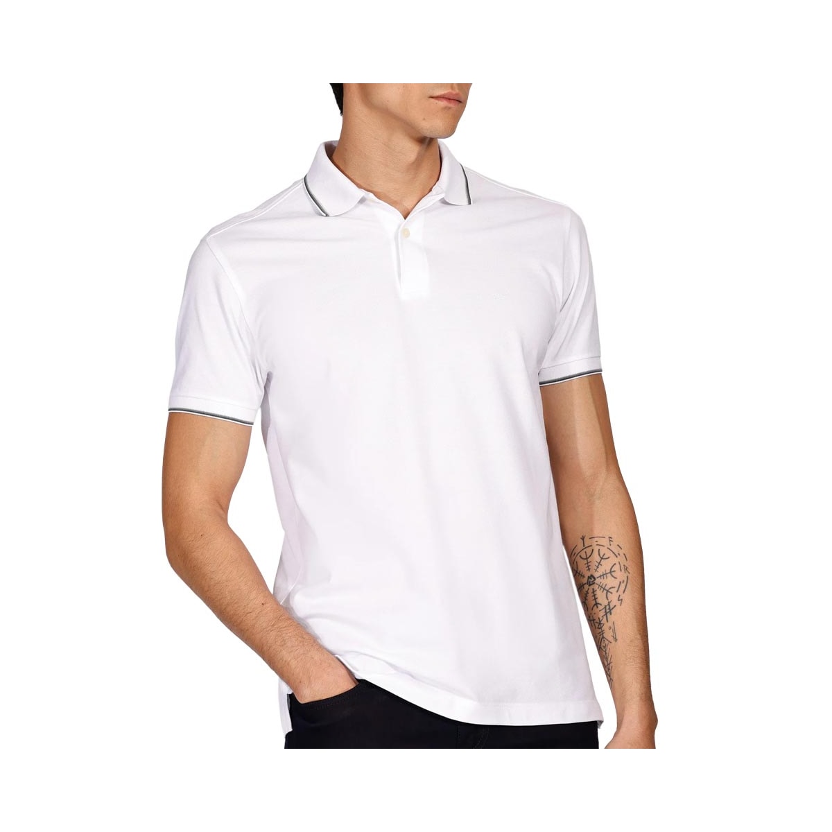 Camisa Aramis Polo Sem Bolso 10.0283 Branco Camisa Aramis Polo Sem Bolso 10.0283 Branco