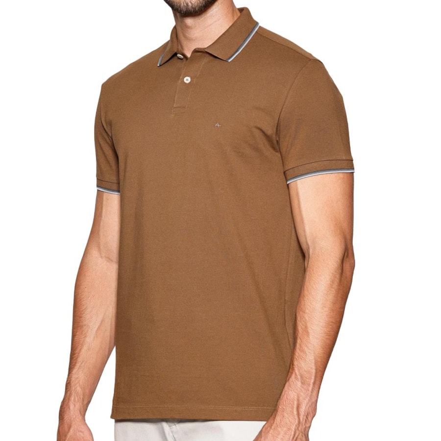 Camisa Aramis Polo Sem Bolso 10.0283 Charuto Camisa Aramis Polo Sem Bolso 10.0283 Charuto