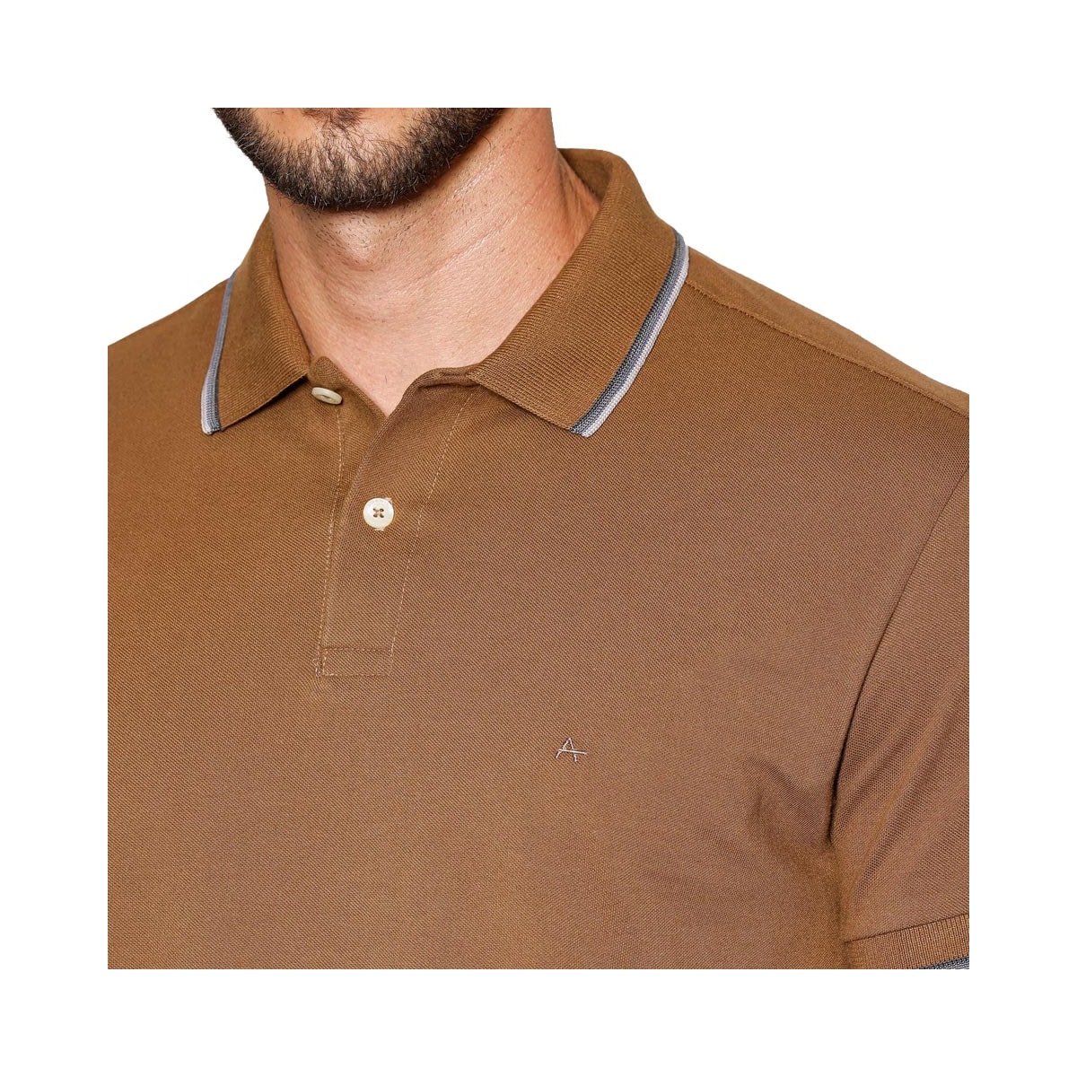 Camisa Aramis Polo Sem Bolso 10.0283 Charuto Camisa Aramis Polo Sem Bolso 10.0283 Charuto