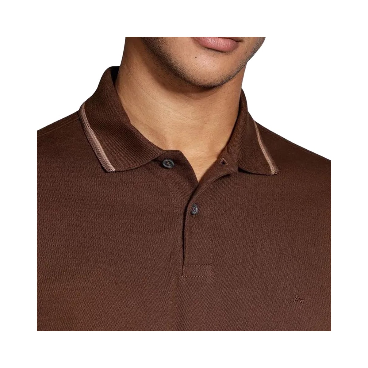 Camisa Aramis Polo Sem Bolso 10.0283 Chocolate Camisa Aramis Polo Sem Bolso 10.0283 Chocolate