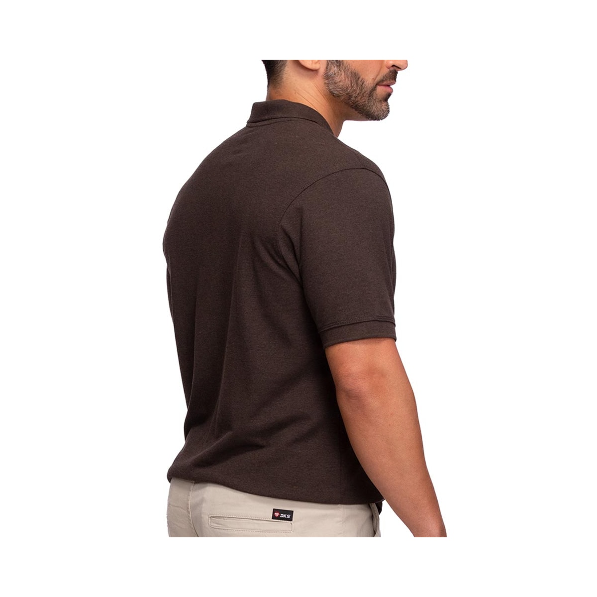 Camisa Dockston Polo Masculina 7805 Black Marrom