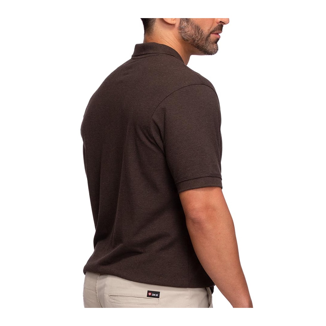 Camisa Dockston Polo Masculina 7805 Black Marrom