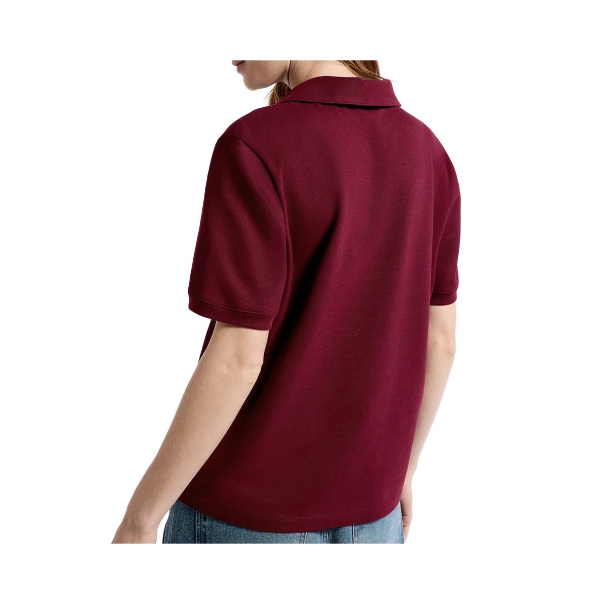 Camisa Hering Polo Feminina Malha Piquet 4H7h Bordo