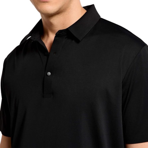 Detalhe - Camisa Hering Polo Masculino Malha Tech Lzjh Preto
