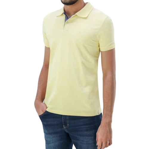 Camisa Ogochi Polo Masc Mm 83% Algodao 7001001 Amarelo