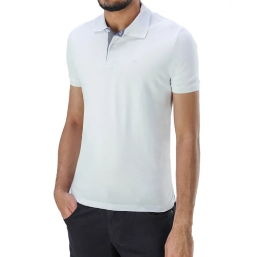 Camisa Ogochi Polo Masc Mm 83% Algodao 7001001 Branco