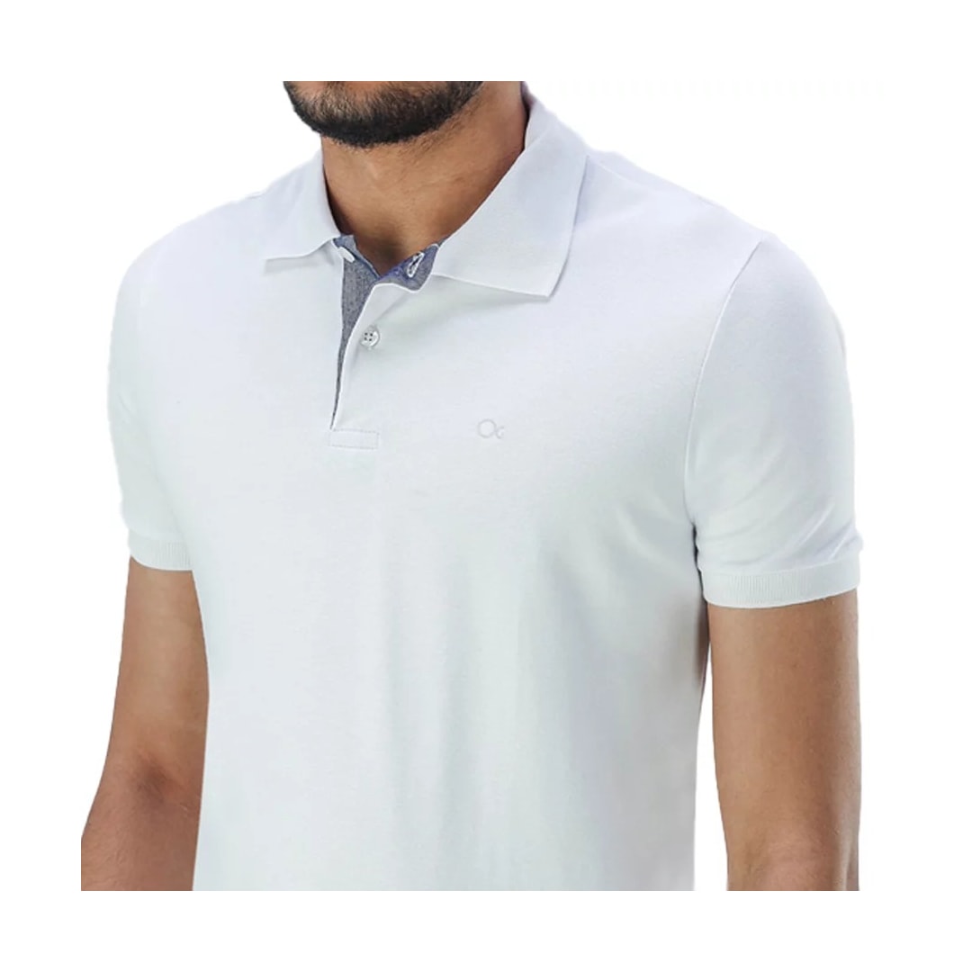Camisa Ogochi Polo Masc Mm 83% Algodao 7001001 Branco