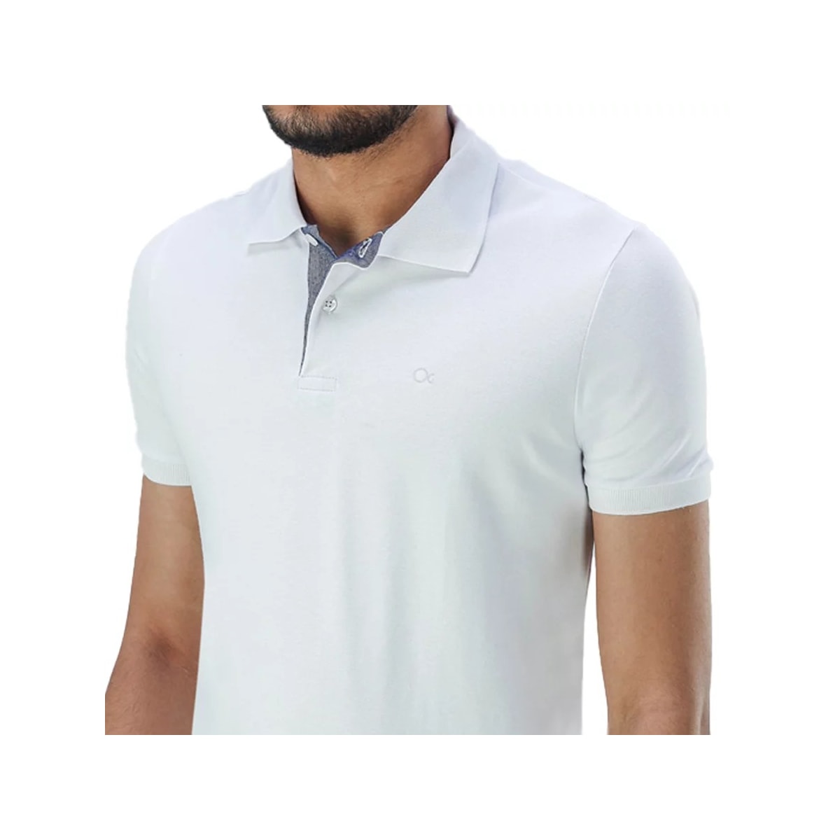 Camisa Ogochi Polo Masc Mm 83% Algodao 7001001 Branco