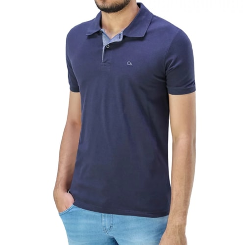 Camisa Ogochi Polo Masc Mm 83% Algodao 7001001 Marinho