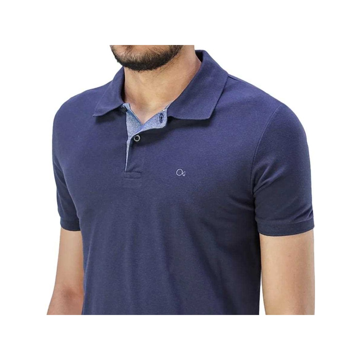 Camisa Ogochi Polo Masc Mm 83% Algodao 7001001 Marinho