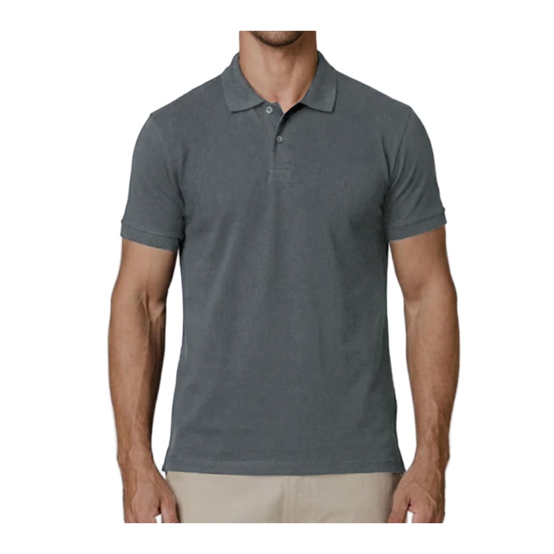 Camisa Podium Polo Sem Bolso Pc1497 Chumbo Camisa Podium Polo Sem Bolso Pc1497 Chumbo