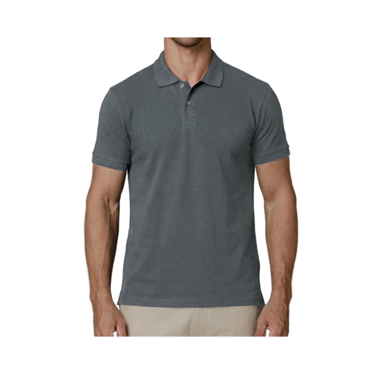 Camisa Podium Polo Sem Bolso Pc1497 Chumbo Camisa Podium Polo Sem Bolso Pc1497 Chumbo