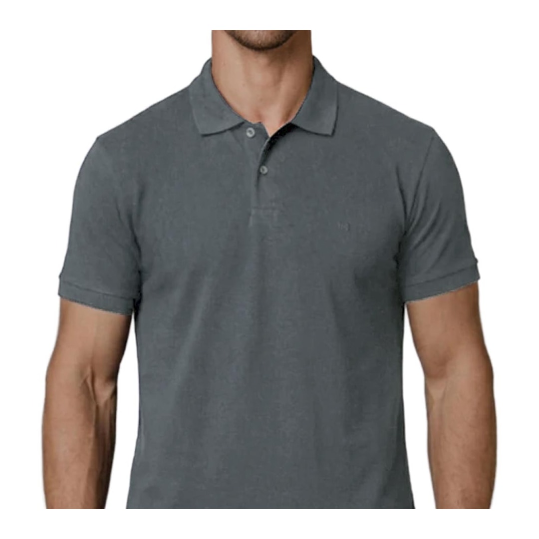 Camisa Podium Polo Sem Bolso Pc1497 Chumbo