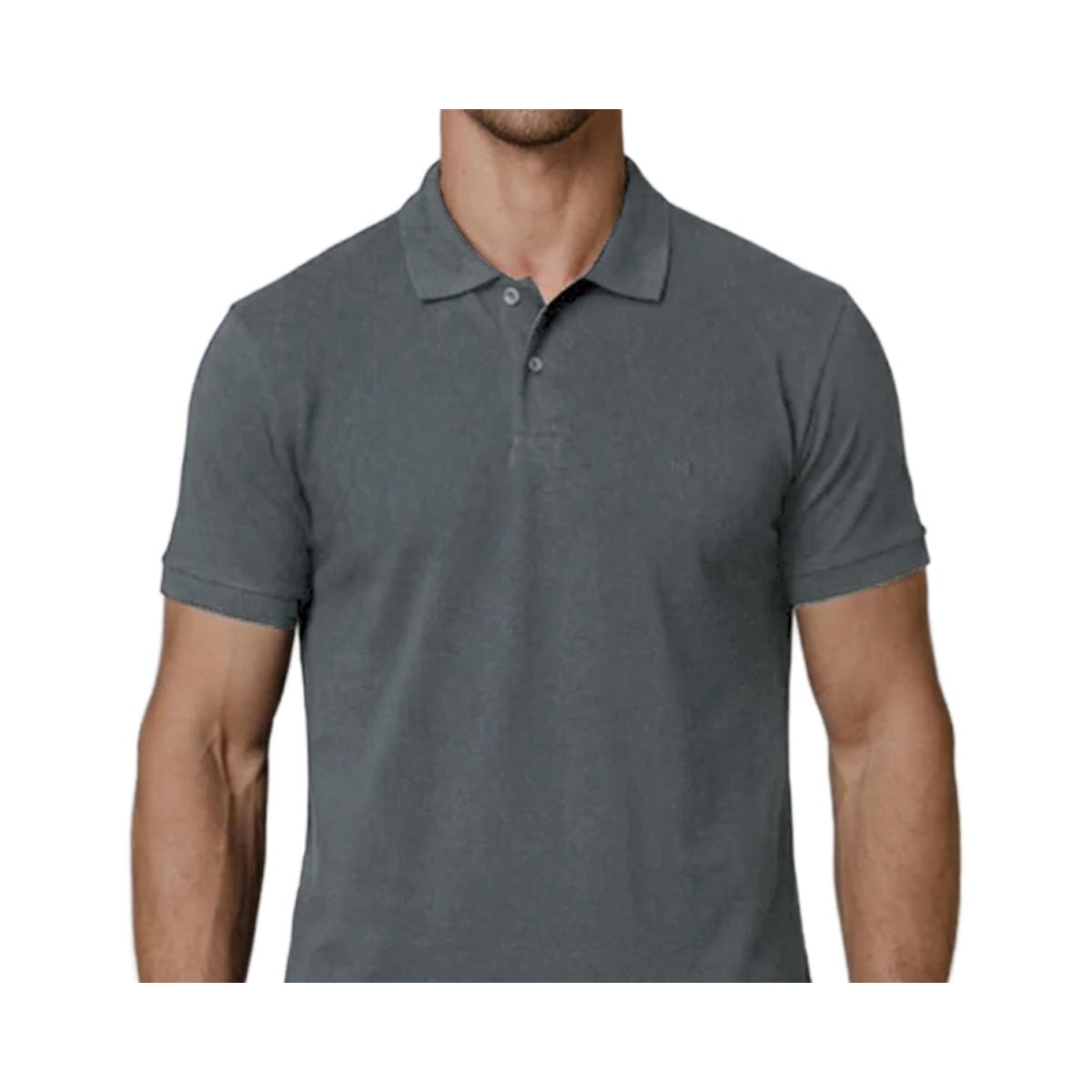 Camisa Podium Polo Sem Bolso Pc1497 Chumbo Camisa Podium Polo Sem Bolso Pc1497 Chumbo