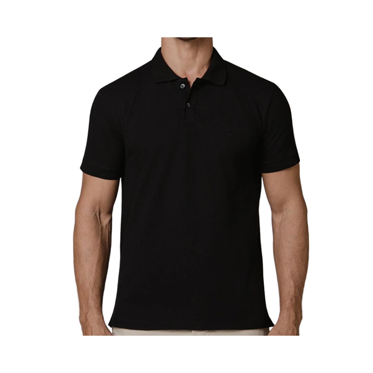 Camisa Podium Polo Sem Bolso Pc1497 Preto