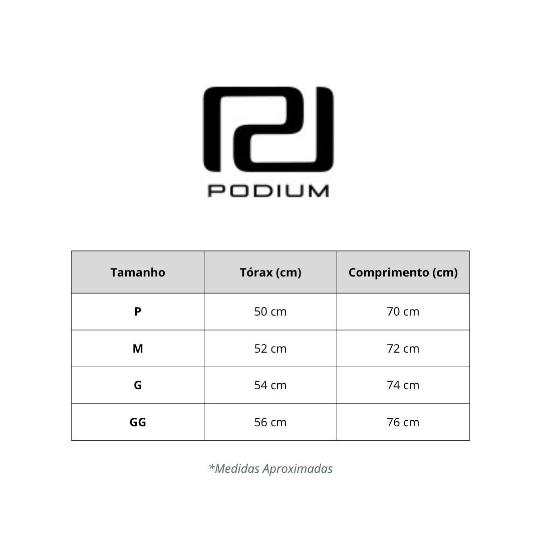 Camisa Podium Polo Sem Bolso Pc1497 Preto