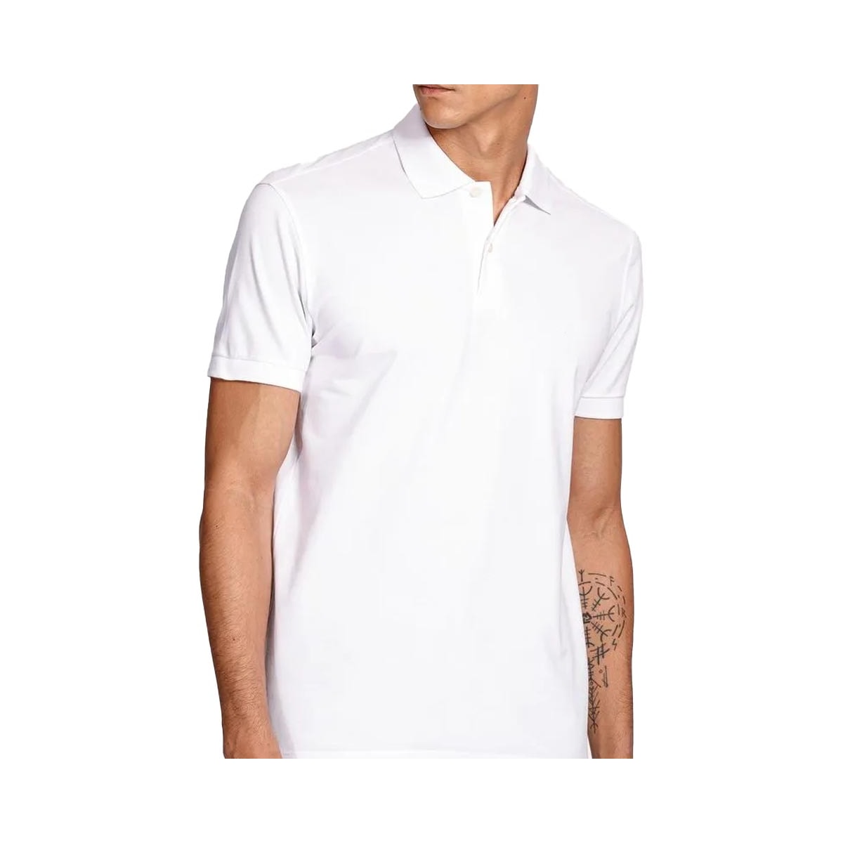 Camisa Polo Aramis Sem Bolso 10.0278 Branco Camisa Polo Aramis Sem Bolso 10.0278 Branco