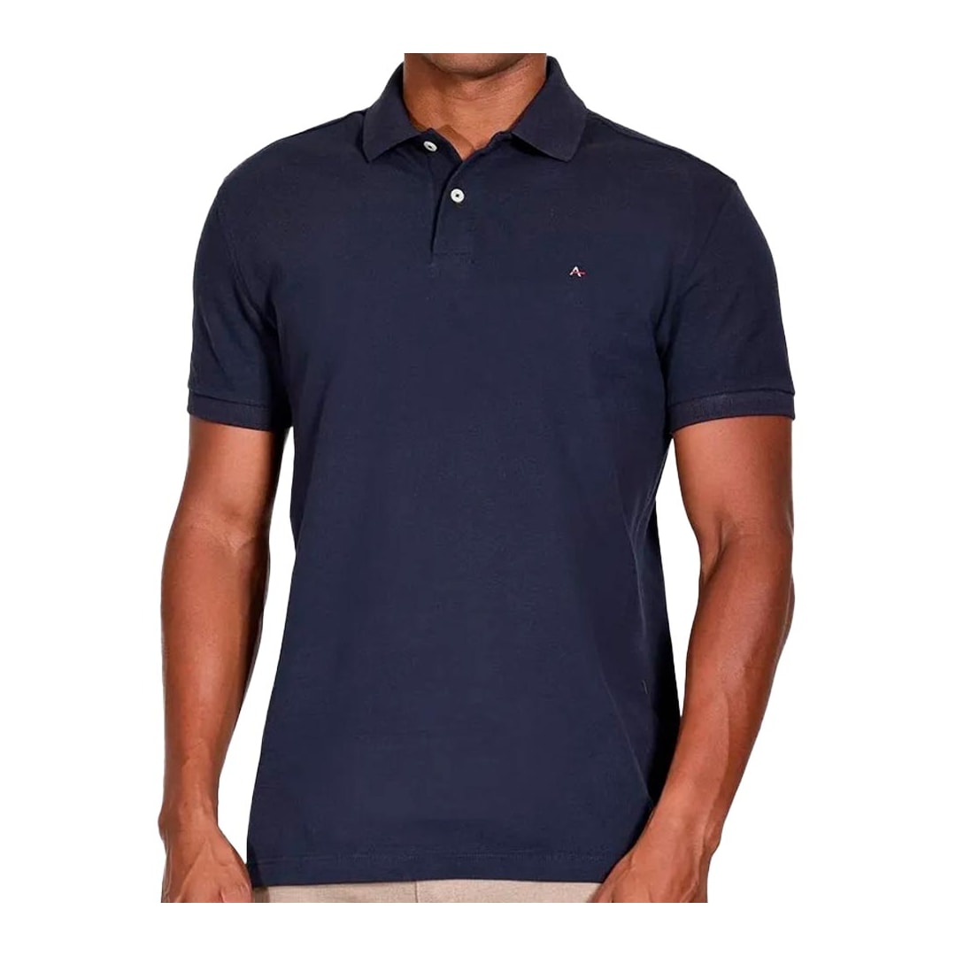Camisa Polo Aramis Sem Bolso 10.0278 Marinho Camisa Polo Aramis Sem Bolso 10.0278 Marinho