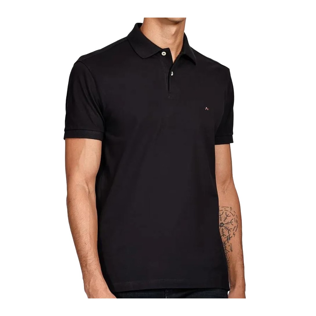 Camisa Polo Aramis Sem Bolso 10.0278 Preto