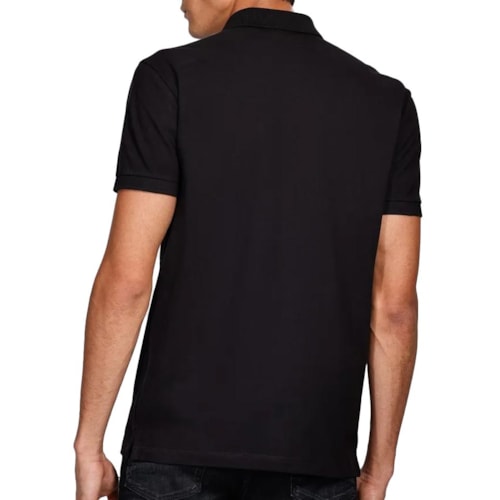 Detalhe - Camisa Polo Aramis Sem Bolso 10.0278 Preto