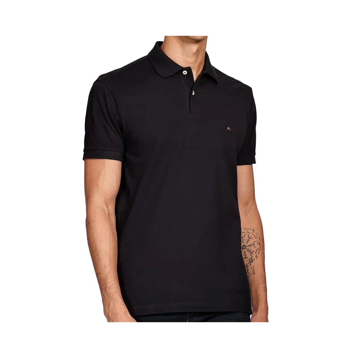 Camisa Polo Aramis Sem Bolso 10.0278 Preto Camisa Polo Aramis Sem Bolso 10.0278 Preto