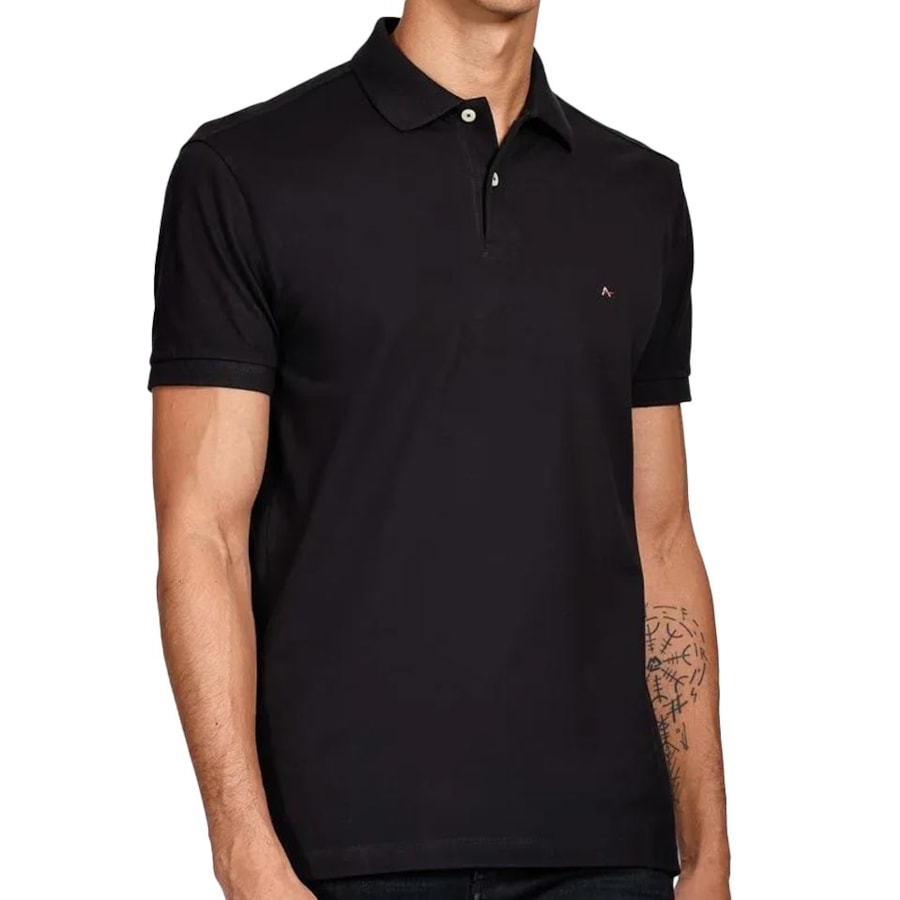 Camisa Polo Aramis Sem Bolso 10.0278 Preto Camisa Polo Aramis Sem Bolso 10.0278 Preto