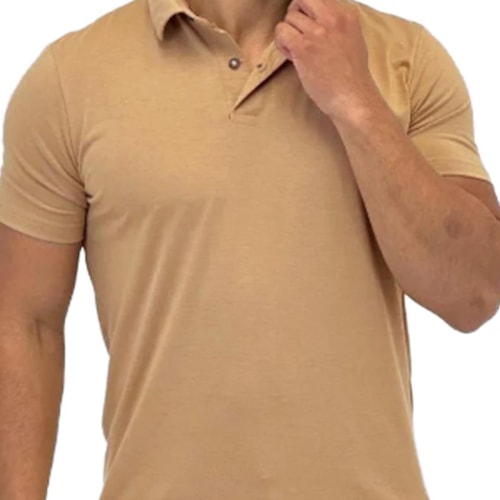 Detalhe - Camisa Sallo Gola Polo Sem Bolso 1142 Amber