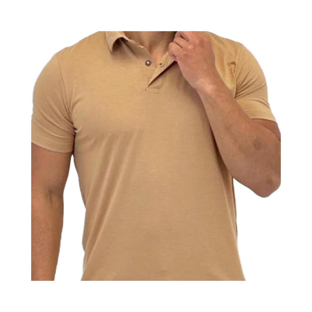 Camisa Sallo Gola Polo Sem Bolso 1142 Amber Camisa Sallo Gola Polo Sem Bolso 1142 Amber