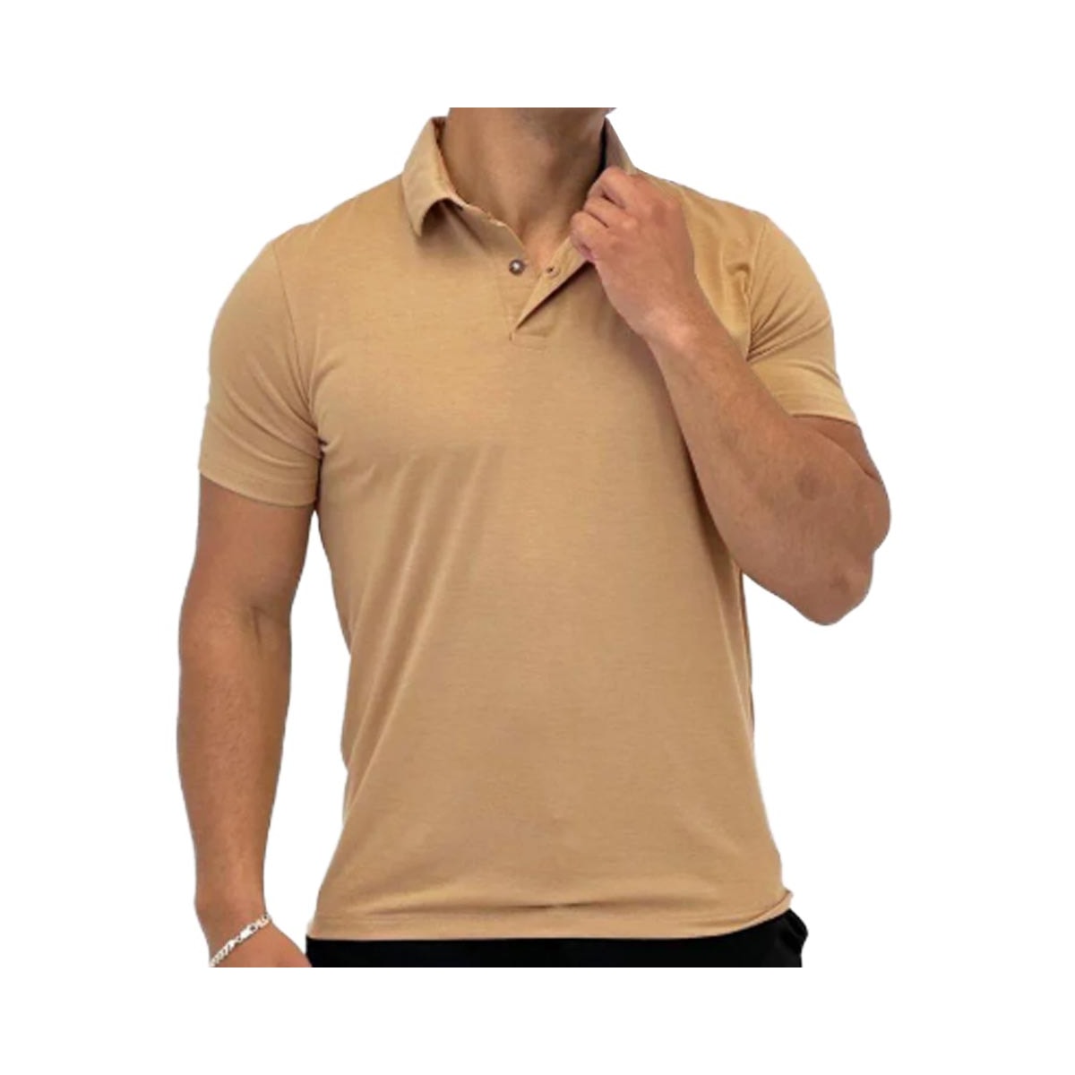 Camisa Sallo Gola Polo Sem Bolso 1142 Amber Camisa Sallo Gola Polo Sem Bolso 1142 Amber