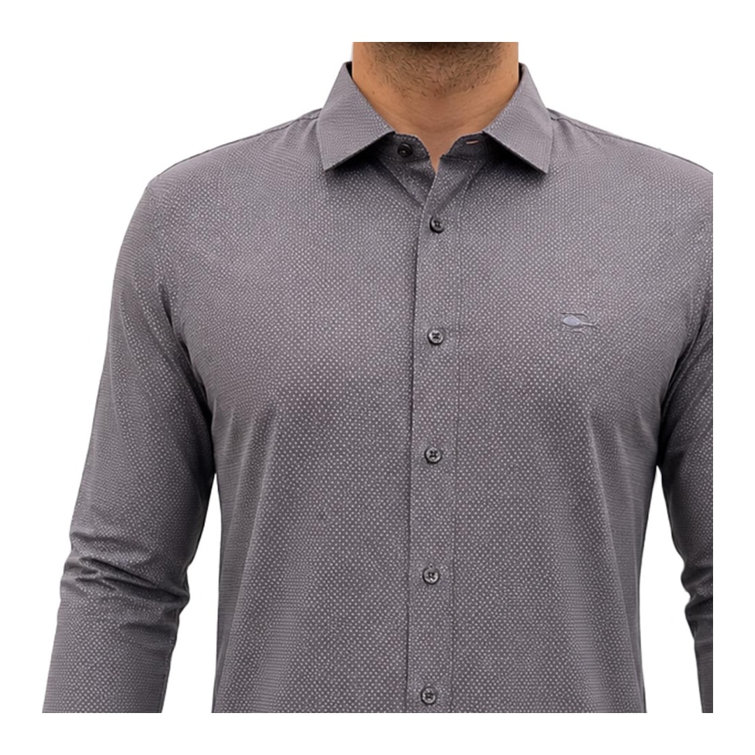 Camisa Sallo Manga Longa Sem Bolso 10107589 Cinza
