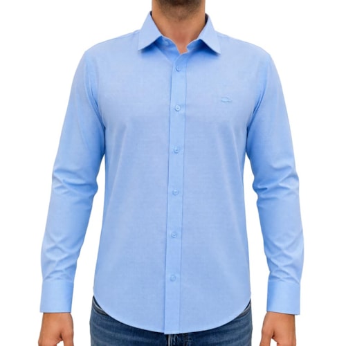 Camisa Sallo Manga Longa Sem Bolso 10107631 Azul