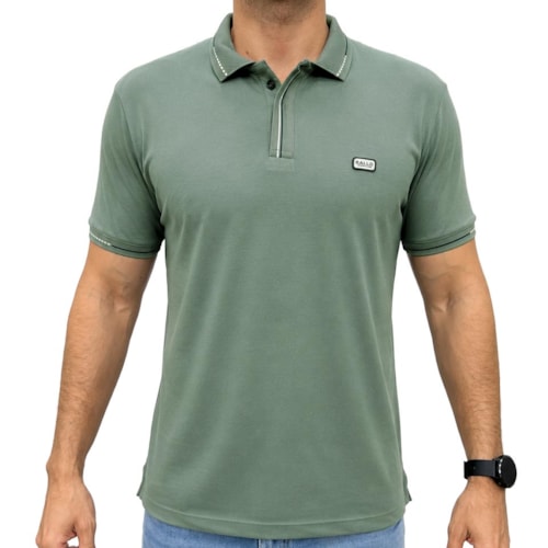 Camisa Sallo Polo Piquet Pergula 0023 Cimento Queimado