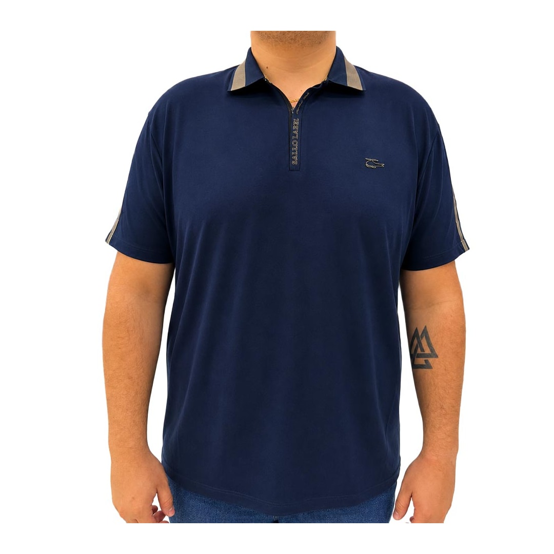 Camisa Sallo Polo Piquet Pergula 0051 Marinho Camisa Sallo Polo Piquet Pergula 0051 Marinho